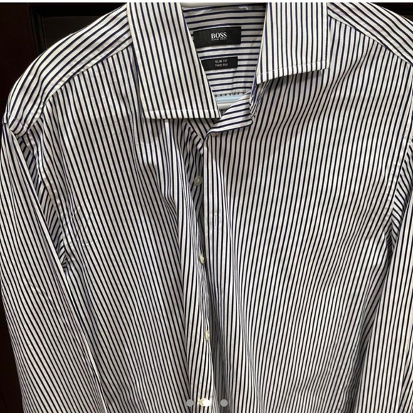 HUGO BOSS - mens dress shirt slim fit - Picture 2 of 3